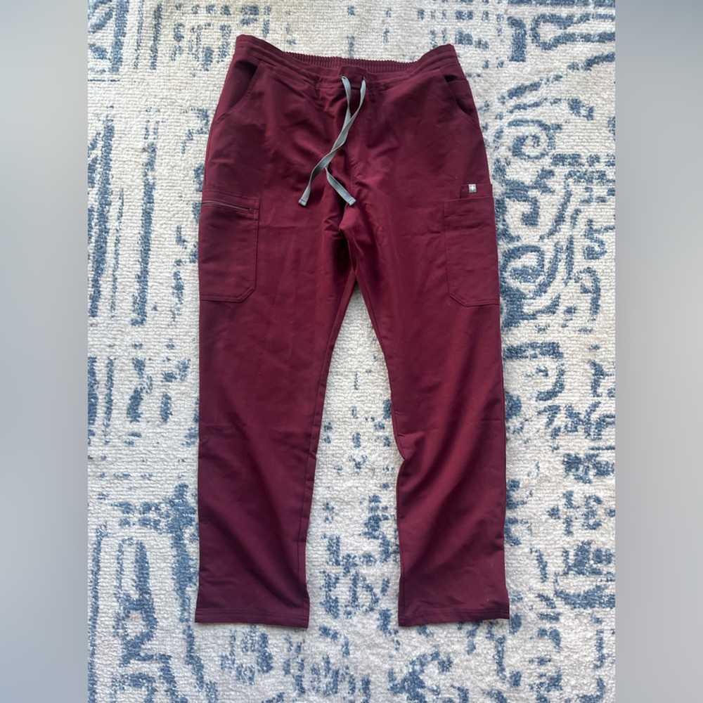 Figs burgundy L Yola bottoms women
